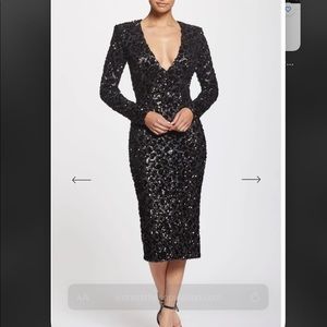 Dress the Population Elizabeth Long Sleeve Sequin Dress